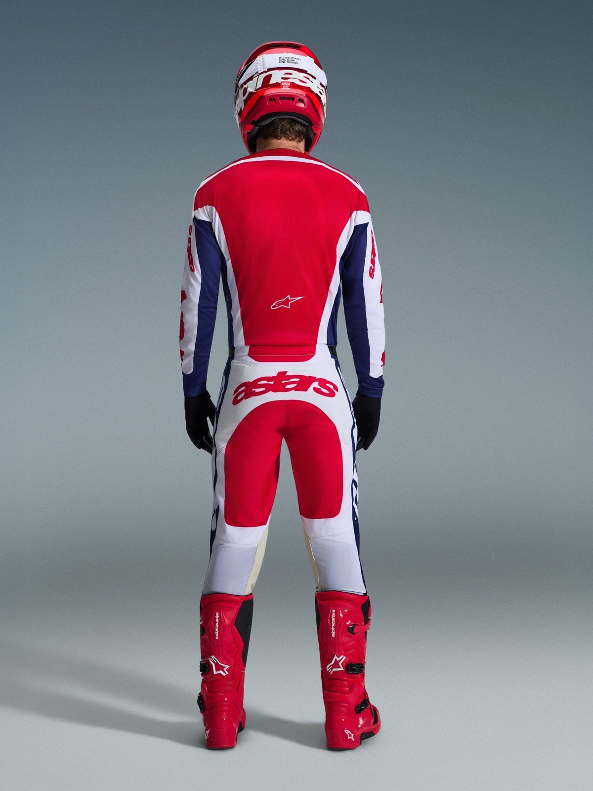 Alpinestars Pantalones Racer Riway Blanco, Azul y Rojo 2026 - MxProStoreParts