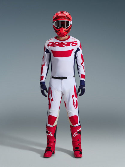 Alpinestars Pantalones Racer Riway Blanco, Azul y Rojo 2026 - MxProStoreParts
