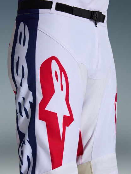 Alpinestars Pantalones Racer Riway Blanco, Azul y Rojo 2026 - MxProStoreParts