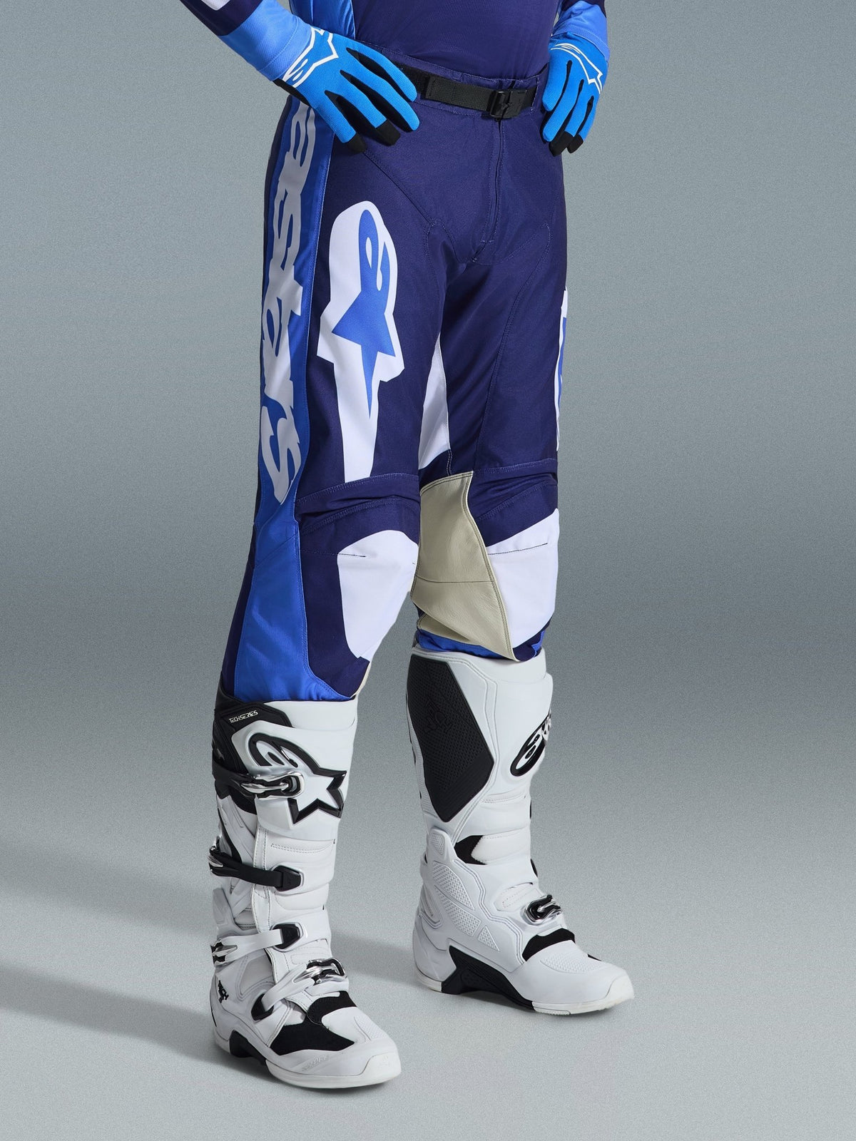 Alpinestars Racer Riway Pantalon Ucla Bleu et Blanc - MxProStoreParts