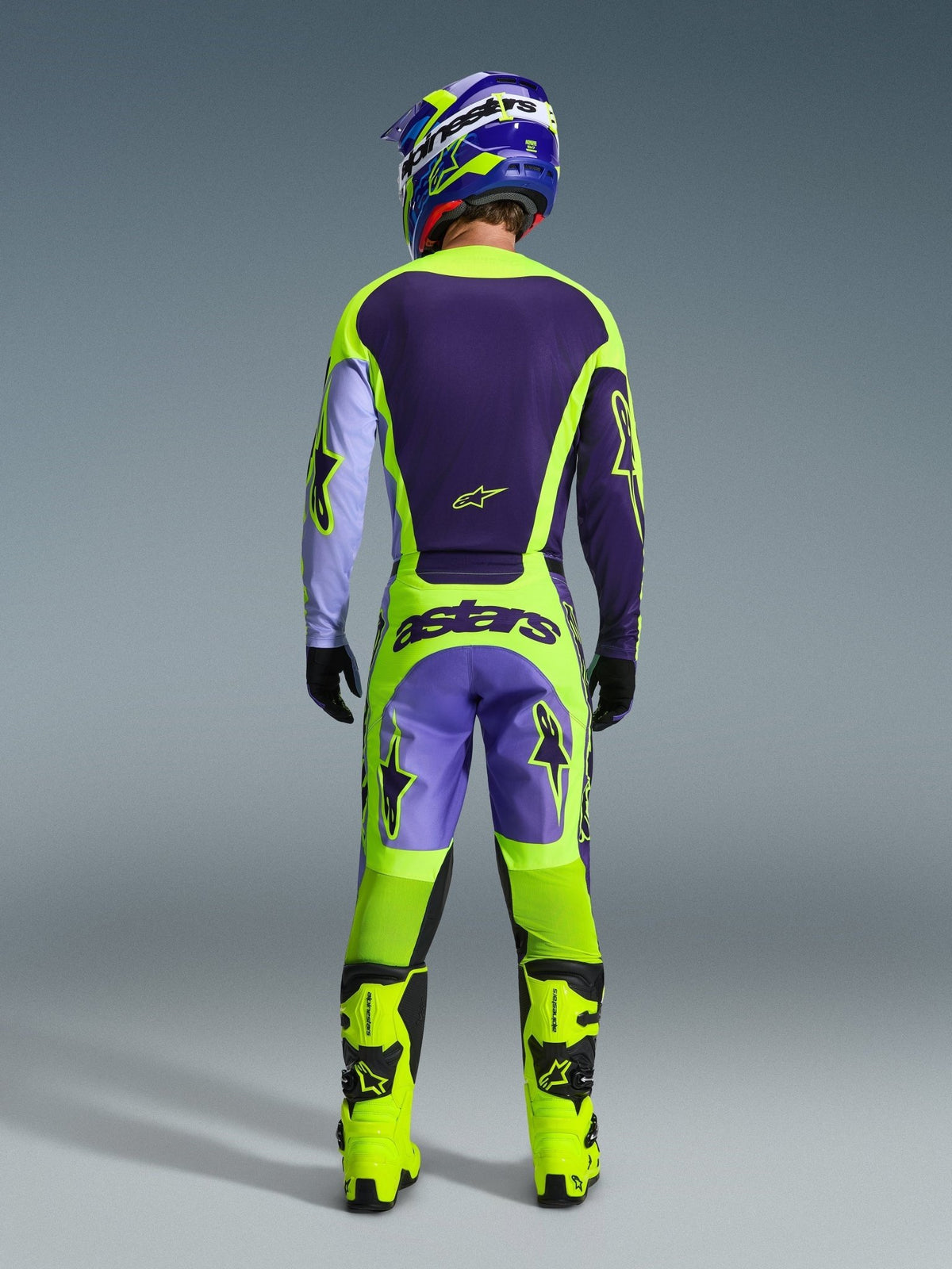 Alpinestars Pantalones Racer Portl 2026 Púrpura y Amarillo Flúo - MxProStoreParts