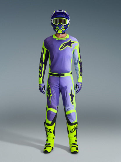 Alpinestars Pantalones Racer Portl 2026 Púrpura y Amarillo Flúo - MxProStoreParts