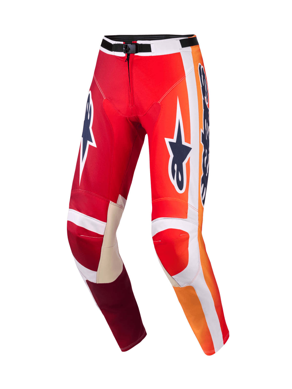 Alpinestars Racer Portl Pantalones Rojo, Gris Claro y Gris Oscuro - MxProStoreParts