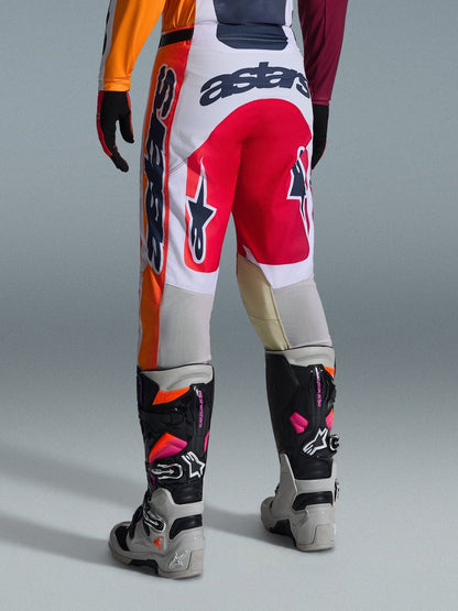 Alpinestars Racer Portl Pantalones Rojo, Gris Claro y Gris Oscuro - MxProStoreParts