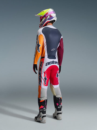 Alpinestars Racer Portl Pantalones Rojo, Gris Claro y Gris Oscuro - MxProStoreParts