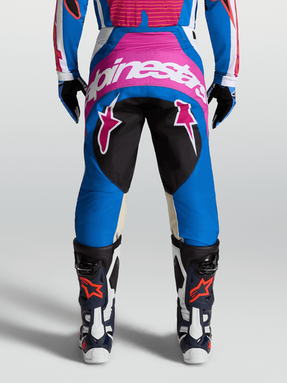 Alpinestars Techstar Maven Pantalón 2027 Blanco Hot Coral Azul Blithe - MxProStoreParts