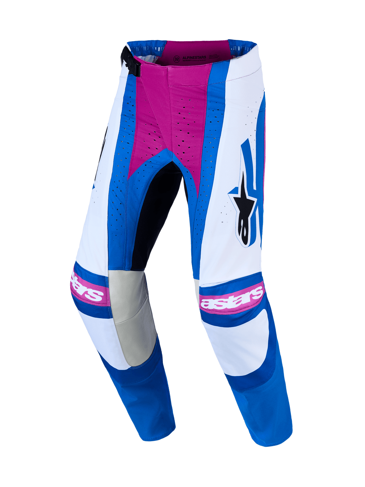 Alpinestars Techstar Maven Pantalón 2027 Blanco Hot Coral Azul Blithe - MxProStoreParts