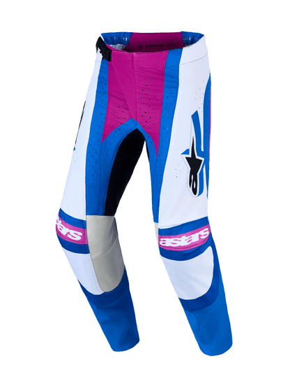 Alpinestars Techstar Maven Pantalón 2027 Blanco Hot Coral Azul Blithe - MxProStoreParts