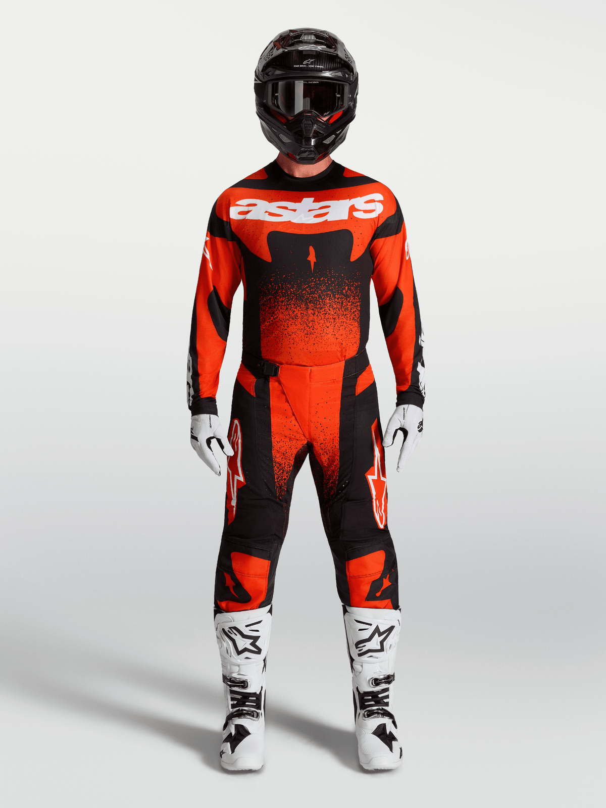 Alpinestars Techstar Swan Trousers 2027 Cardinal Red Black White - MxProStoreParts