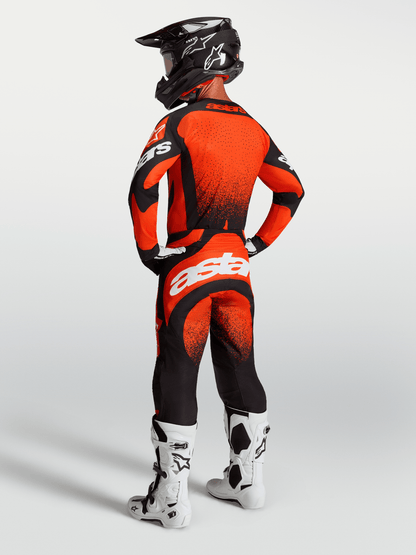 Alpinestars Techstar Swan Trousers 2027 Cardinal Red Black White - MxProStoreParts