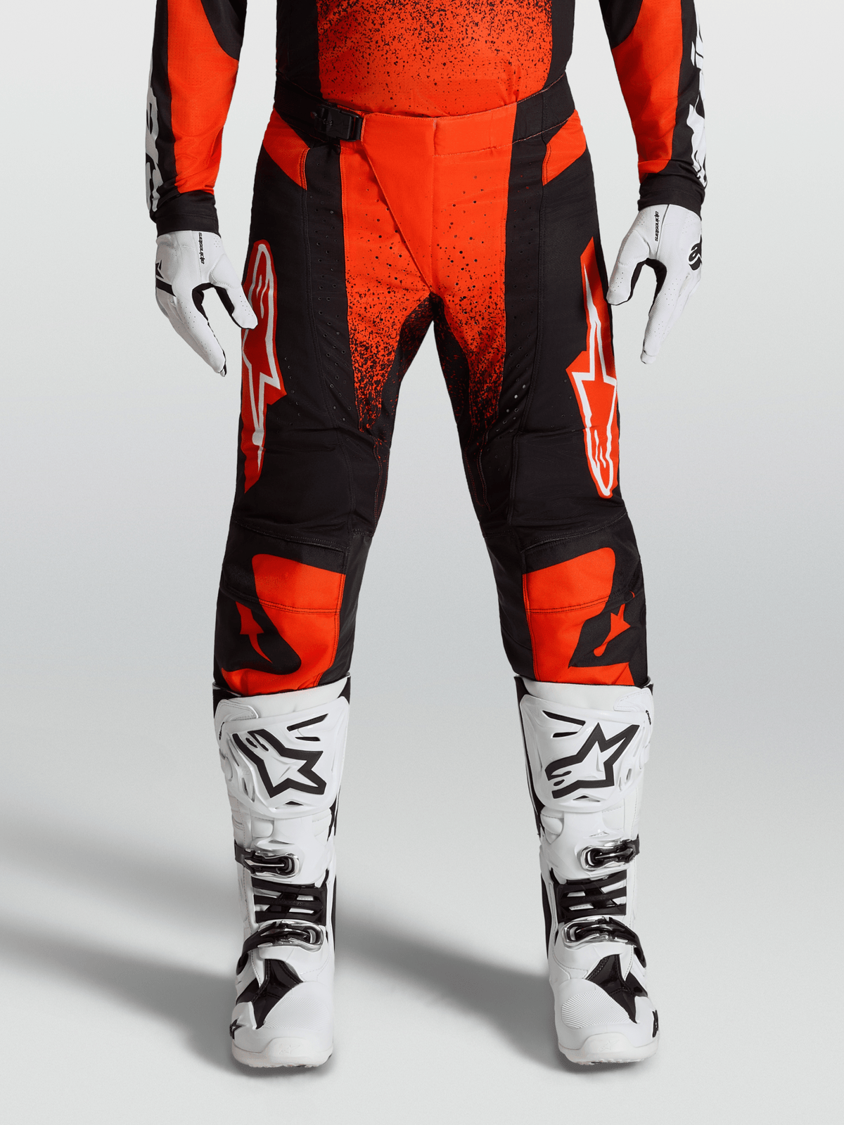 Alpinestars Techstar Swan Trousers 2027 Cardinal Red Black White - MxProStoreParts