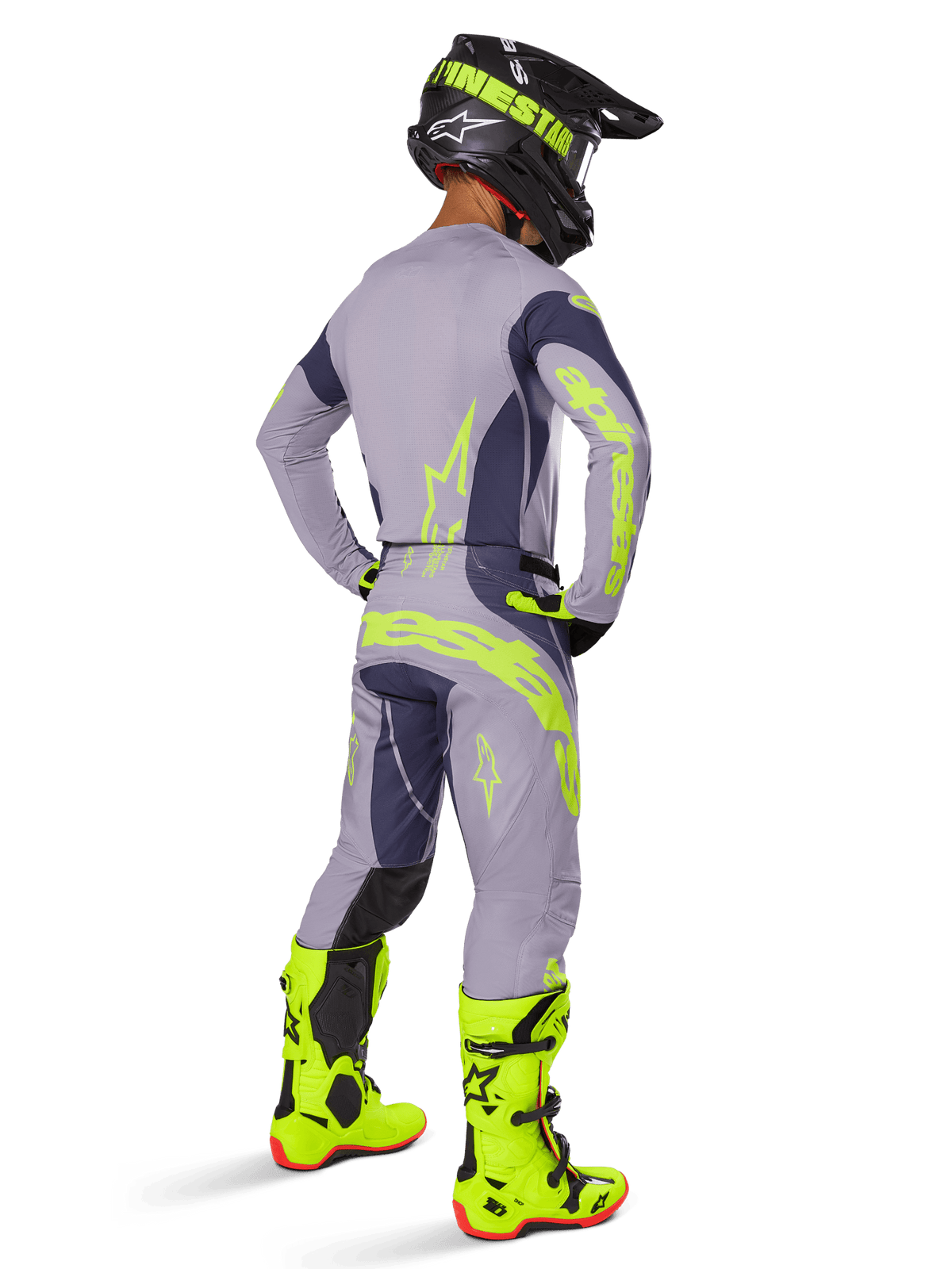 Alpinestars Techstar Dreem Pantalón de Motocross Gris y Gris Oscuro - MxProStoreParts