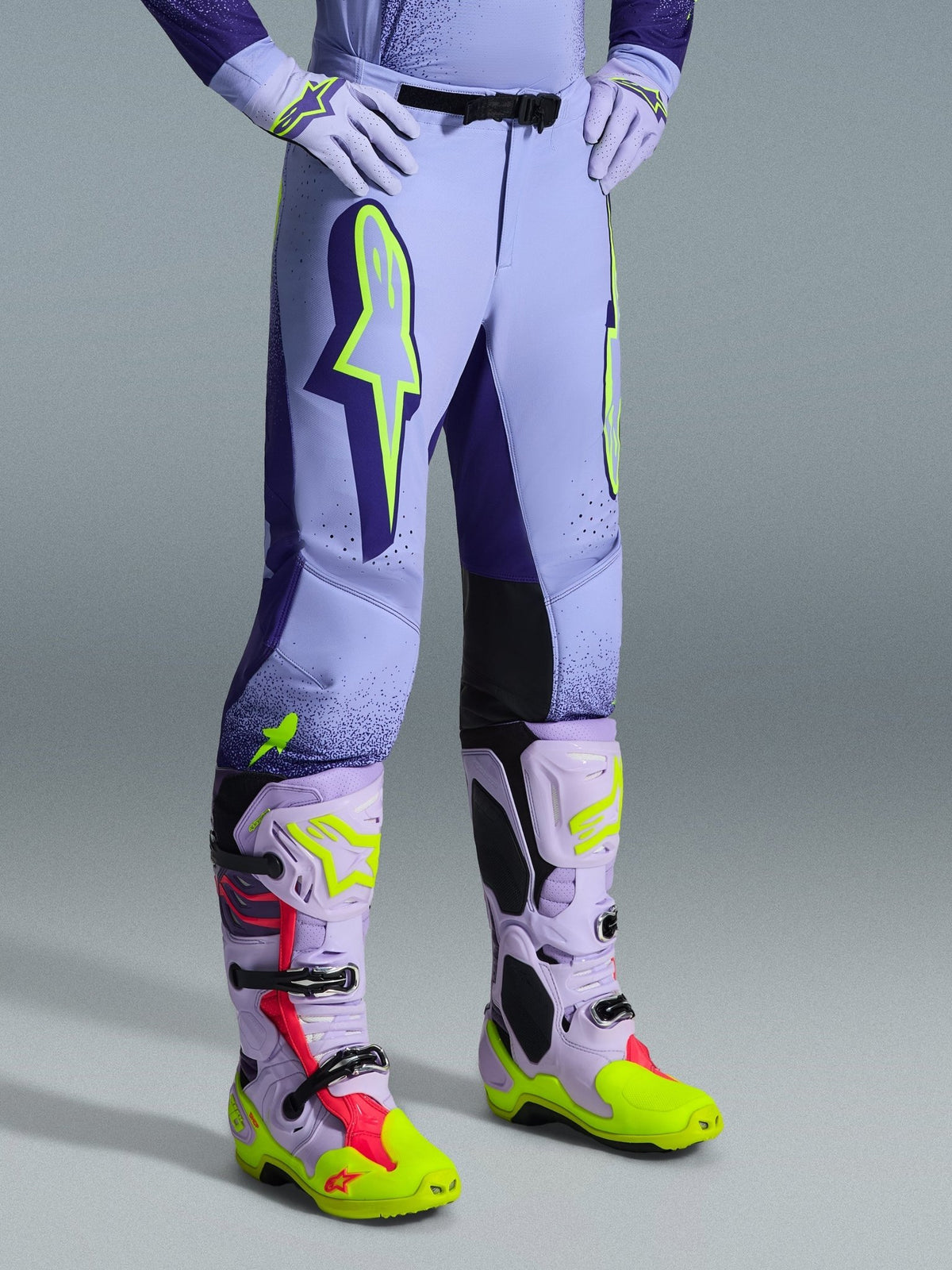Alpinestars Supertech Scenz Pantalon 2026 Violet Jaune Fluoro - MxProStoreParts