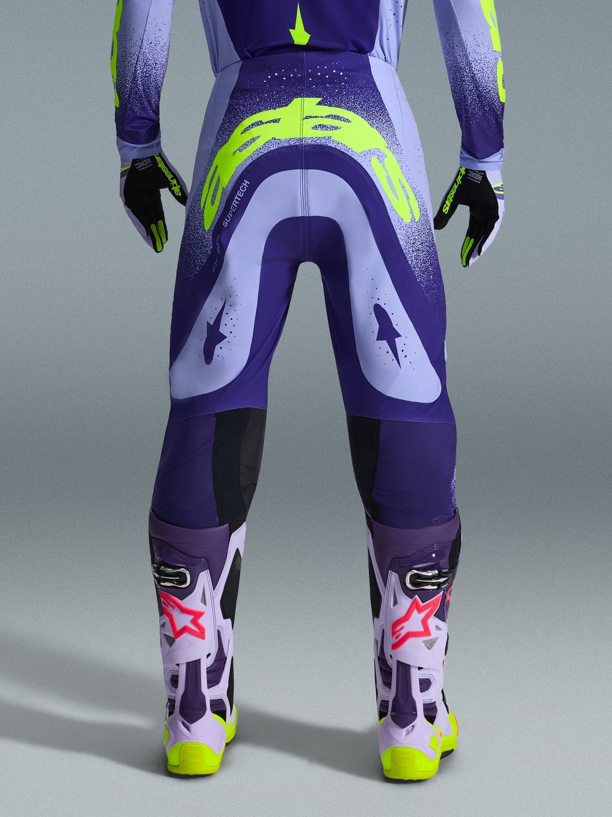 Alpinestars Supertech Scenz Pantalon 2026 Violet Jaune Fluoro - MxProStoreParts
