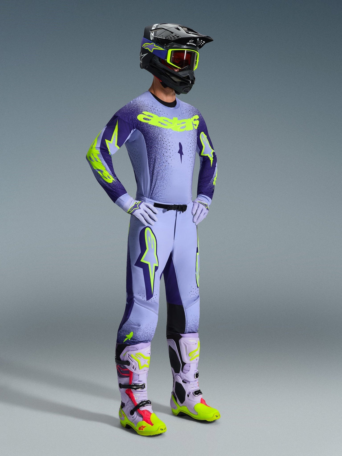 Alpinestars Supertech Scenz Pantalon 2026 Violet Jaune Fluoro - MxProStoreParts