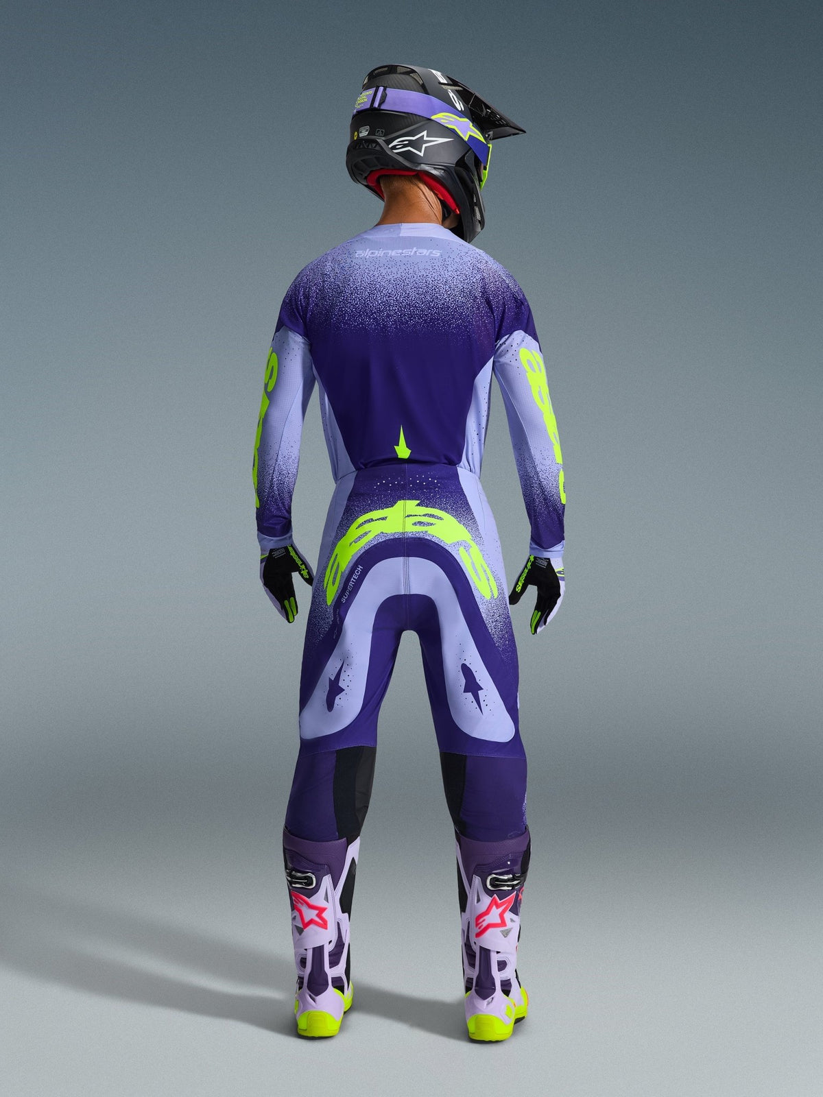 Alpinestars Supertech Scenz Pantalon 2026 Violet Jaune Fluoro - MxProStoreParts