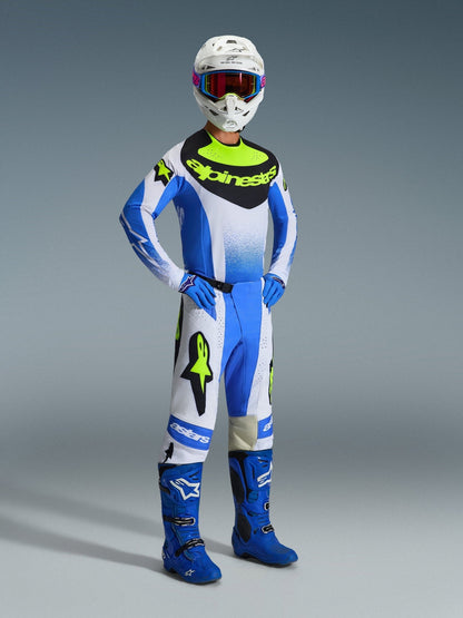 Alpinestars Techstar Knif Pants UCLA Bleu Noir Jaune Fluo - MxProStoreParts