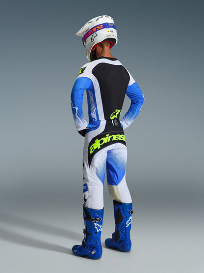 Alpinestars Techstar Knif Pants UCLA Bleu Noir Jaune Fluo - MxProStoreParts