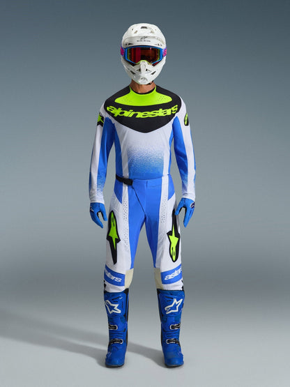 Alpinestars Techstar Knif Pants UCLA Bleu Noir Jaune Fluo - MxProStoreParts