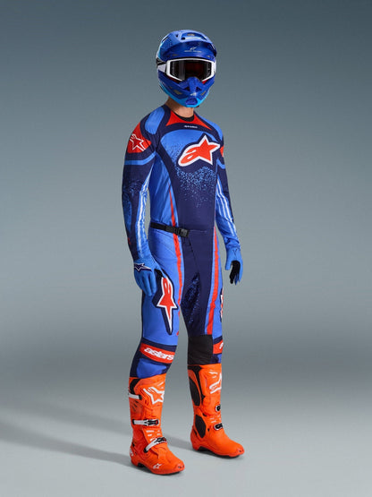 Alpinestars Techstar Nomur Pantalon de Motocross Bleu Foncé, Orange et Bleu UCLA - MxProStoreParts