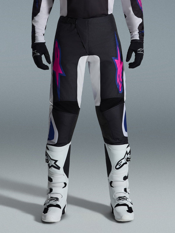 Alpinestars Fluid Grid Pantalon 2026 Panneaux Renforcés Noir Gris Clair Violet - MxProStoreParts