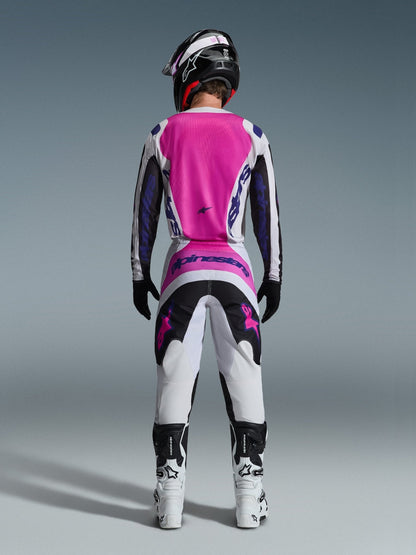 Alpinestars Fluid Grid Pantalon 2026 Panneaux Renforcés Noir Gris Clair Violet - MxProStoreParts