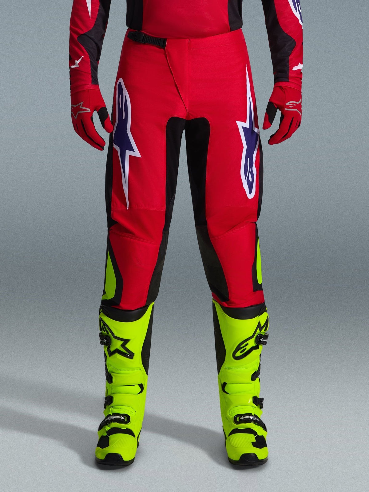 Alpinestars Fluid Grid Off-Road Pants Red, Black, Purple - MxProStoreParts