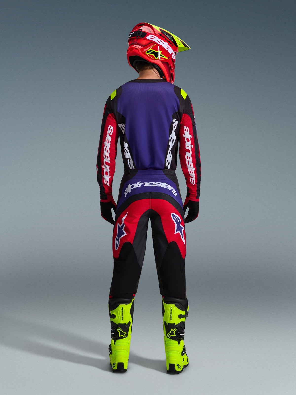 Alpinestars Fluid Grid Off-Road Pants Red, Black, Purple - MxProStoreParts