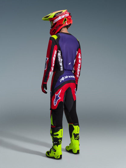 Alpinestars Fluid Grid Off-Road Pants Red, Black, Purple - MxProStoreParts
