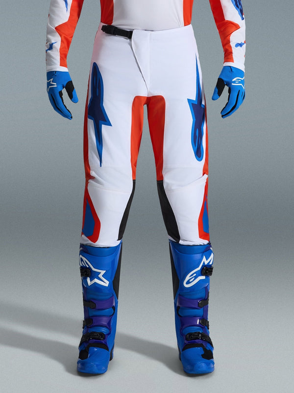 Alpinestars Fluid Grid Ergonomic Motocross Pants Orange UCLA Blue - MxProStoreParts