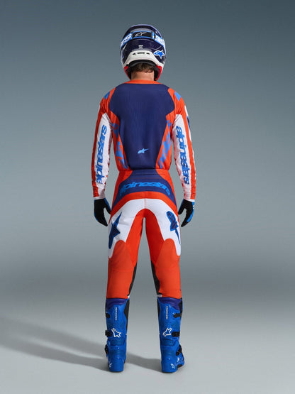 Alpinestars Fluid Grid Ergonomic Motocross Pants Orange UCLA Blue - MxProStoreParts