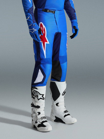 Alpinestars Fluid Grid Motocross Pants 2026 Blue Red - MxProStoreParts