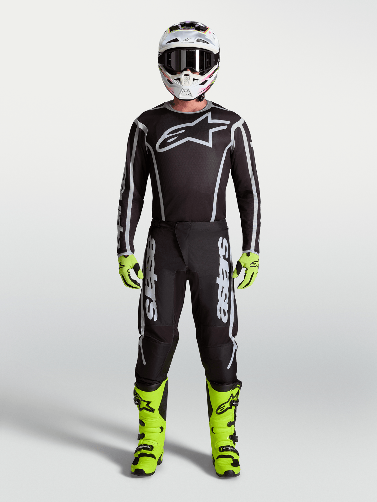Alpinestars Fluid Apex V2 Pantalon 2027 Noir Argent - MxProStoreParts