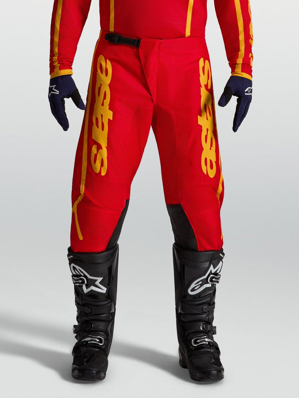 Alpinestars Fluid Apex V2 Pantalon 2027 Rouge Feu Or