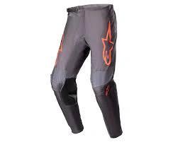 Alpinestars 2023 Fluid Lurv Adult Motocross Pants Grey / Fluorescent Red (Size 30) - MxProStoreParts