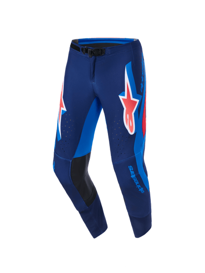 Alpinestars Supertech Vista Pantalon Dark Navy Hot Coral Cobalt - MxProStoreParts