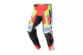 Alpinestars 2023 Fluid Agent Adult Motocross Pants Black / Red / Fluorescent Yellow
