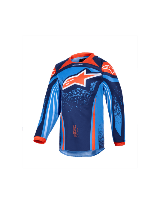 Alpinestars Maillot Racer Nomur Enfants Bleu Marine Foncé, Orange et Bleu UCLA