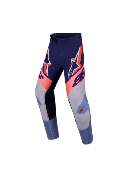 Alpinestars Youth Supertech Dyna 2027 Pants - Light Violet, Deep Purple, Fluorescent Pink - MxProStoreParts