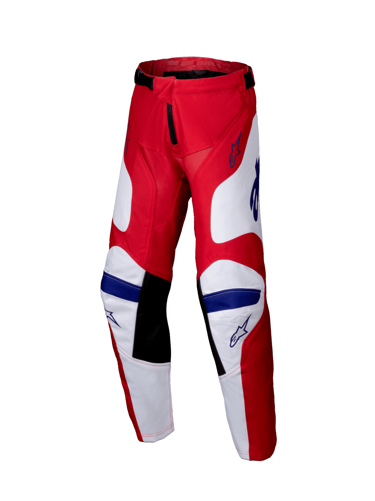 Alpinestars 2025 Pantalon Jeune Racer Veil en Polyfabric Rouge Vif et Blanc - MxProStoreParts