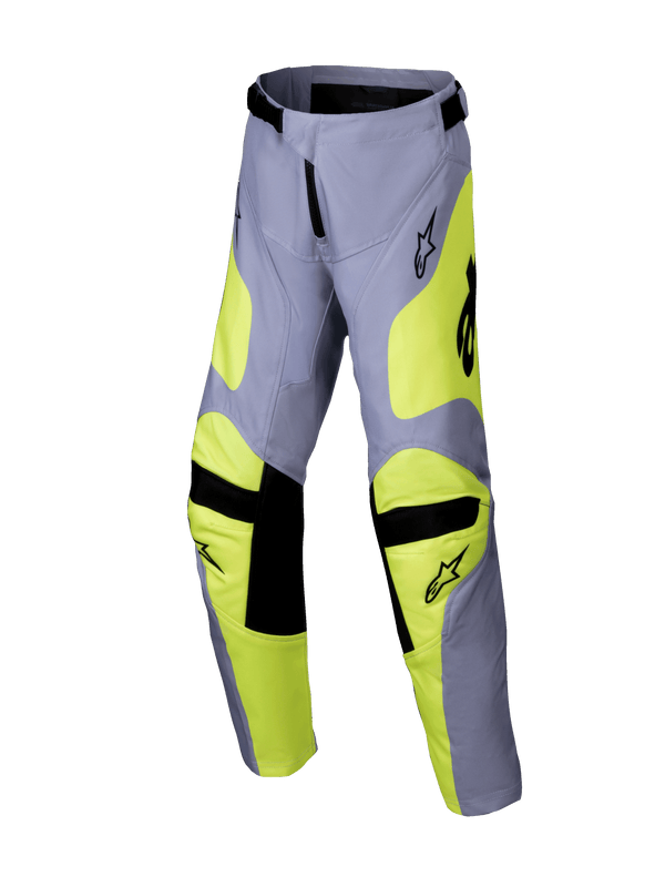 Alpinestars 2025 Youth Racer Veil Motocross Pants Fluorescent Grey Yellow - MxProStoreParts