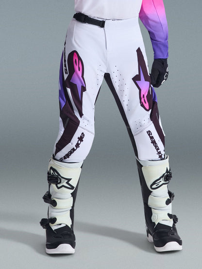 Alpinestars Supertech Vista Youth Pants 22 White Purple Black - MxProStoreParts