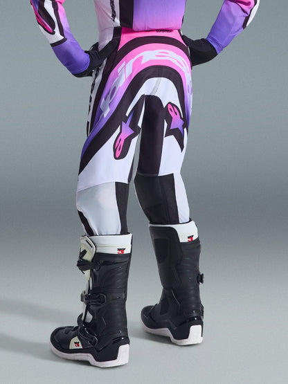 Alpinestars Supertech Vista Youth Pants 22 White Purple Black - MxProStoreParts