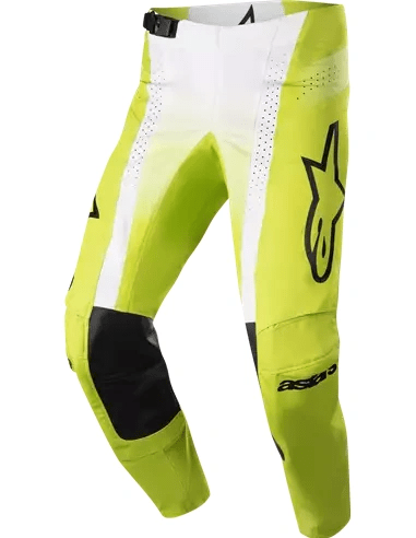 Alpinestars 2023 Racer Push Pantalon cross enfant Jaune fluo / Blanc - MxProStoreParts