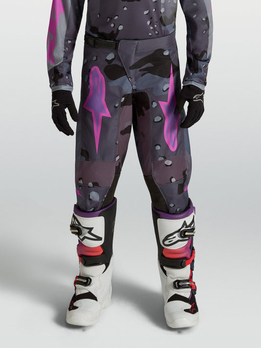 Alpinestars Pantalon Fluid Lone Enfant 2027 Gris Camouflage Violet