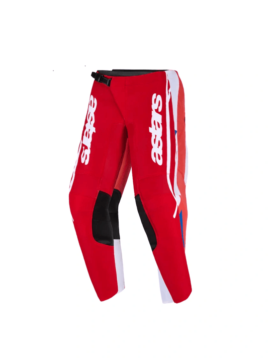 Alpinestars 2026 Fluid Apex Pantalones de cross para niños Rojo/Blanco