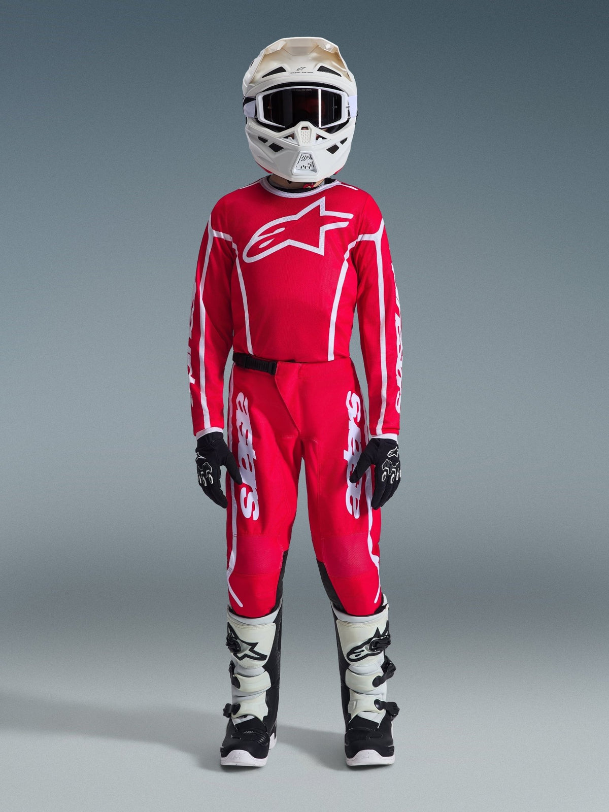 Alpinestars Youth Fluid Apex Pants 2026 Red White - MxProStoreParts
