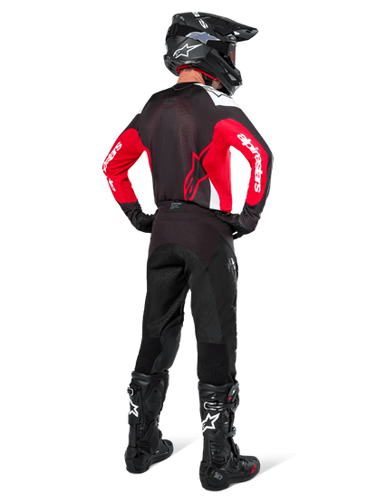 Alpinestars Pro-Dura Maillot Noir Rouge Vif Blanc - MxProStoreParts