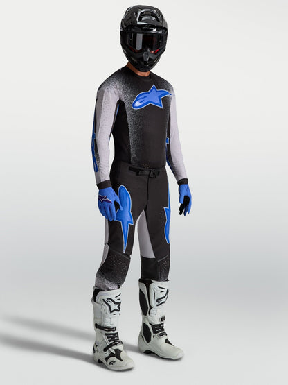Alpinestars Supertech AFD Maillot Noir Lilas Clair Bleu - MxProStoreParts