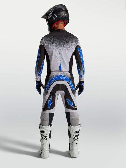 Alpinestars Supertech AFD Maillot Noir Lilas Clair Bleu - MxProStoreParts